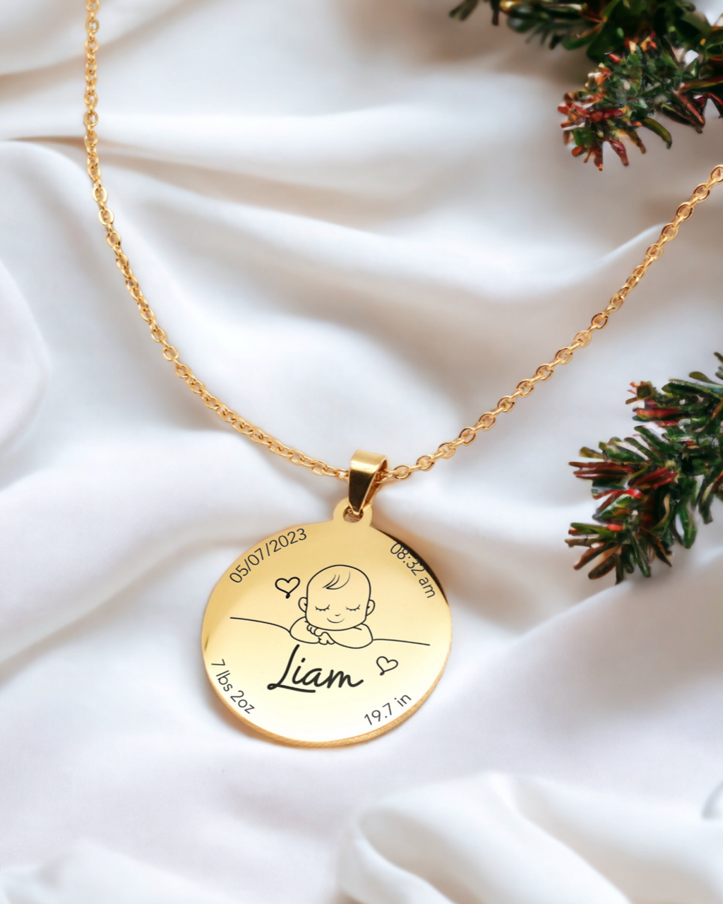 Collier Mon Petit Amour - Doré