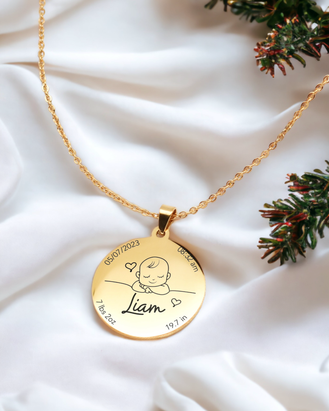 Collier Mon Petit Amour - Doré