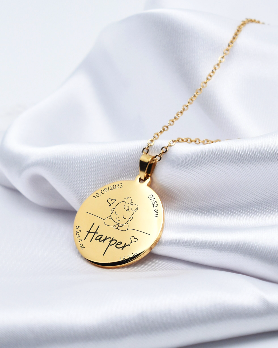 Collier Mon Petit Amour - Doré