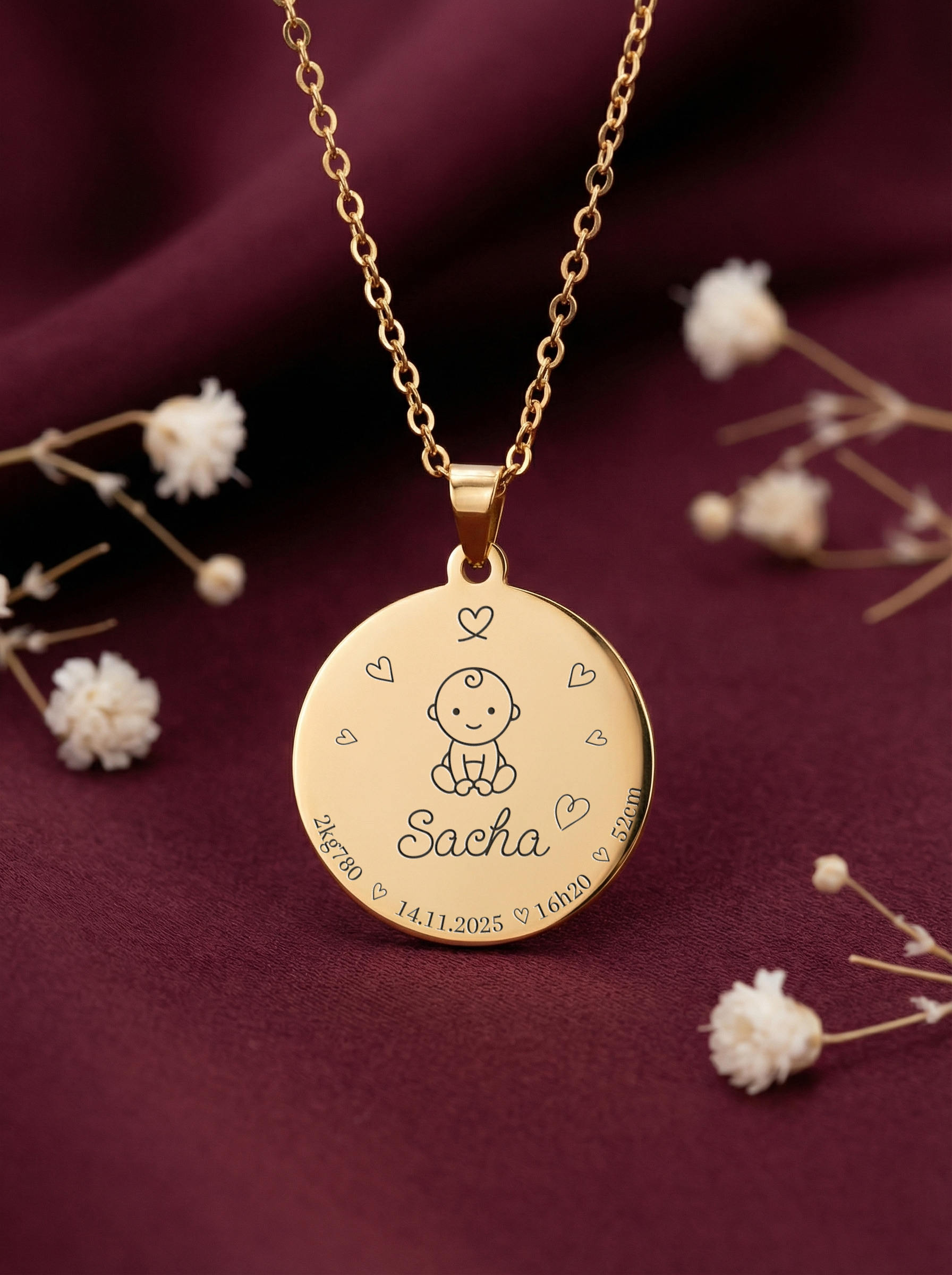 Collier Naissance - Mon Petit Cœur