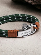Bracelet Élite Mousqueton - Vert
