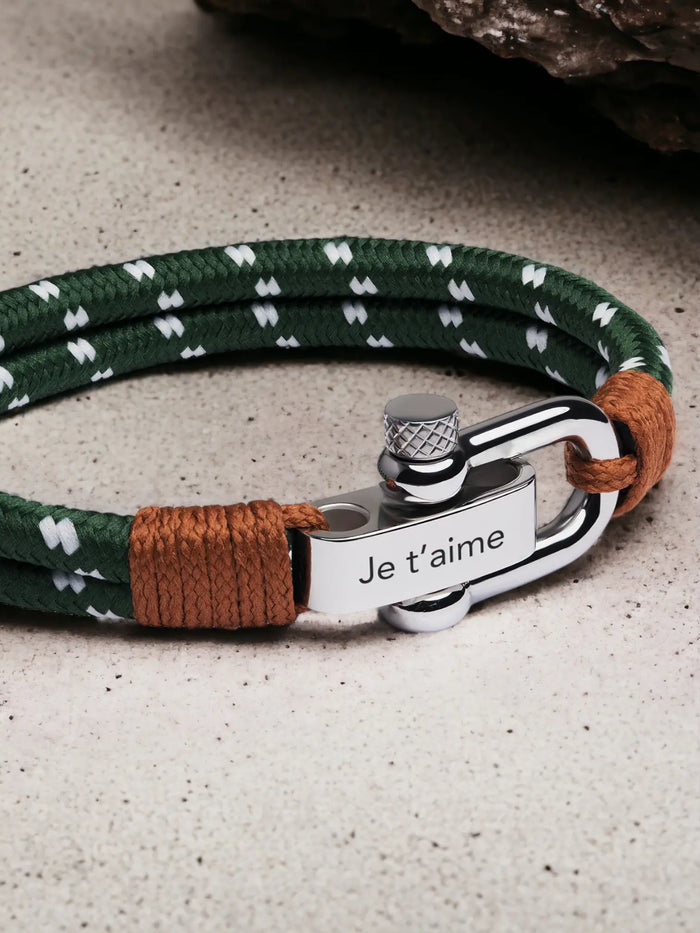 Bracelet Élite Mousqueton - Vert