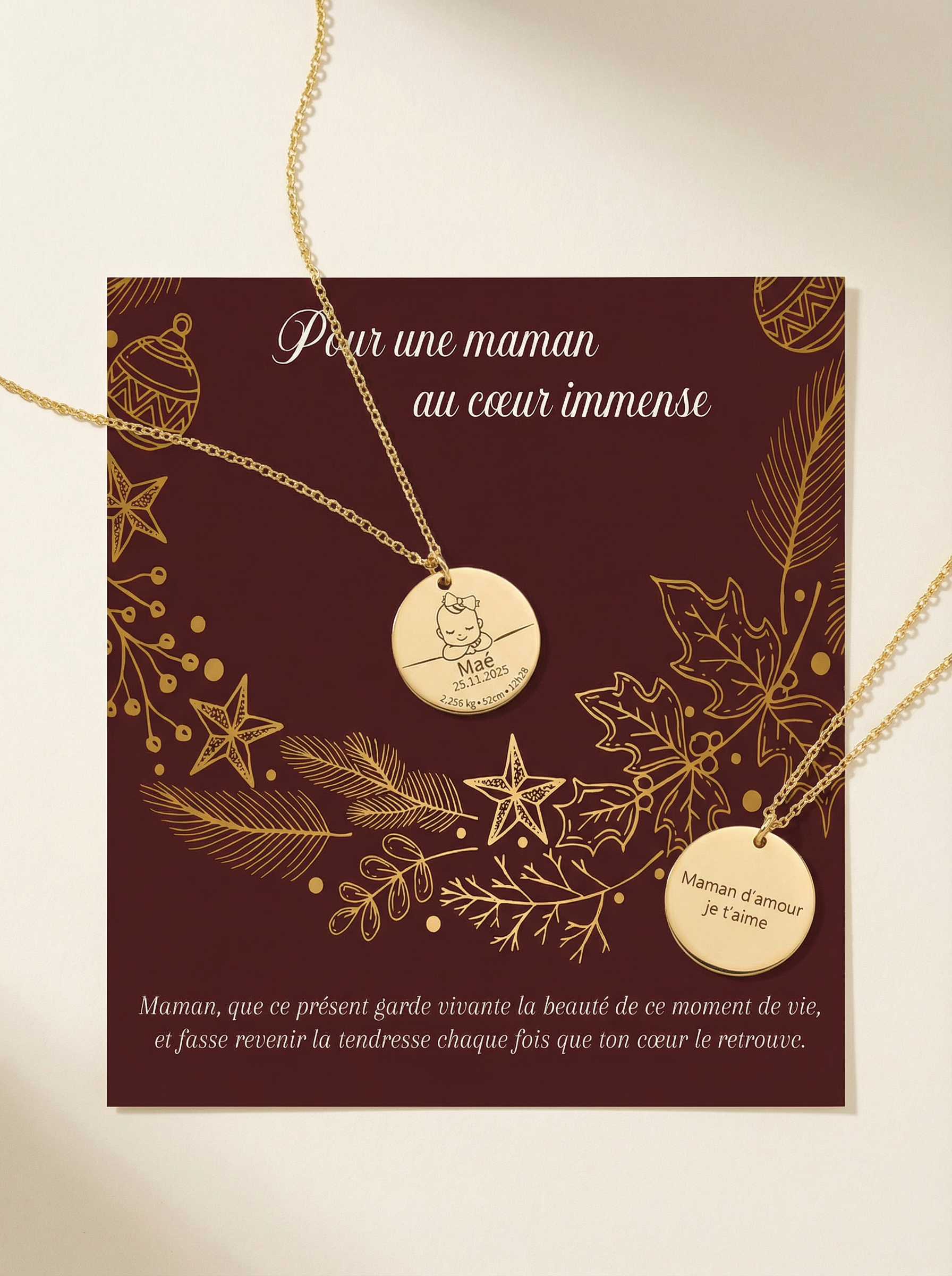 Collier Naissance - Souvenir Éternel