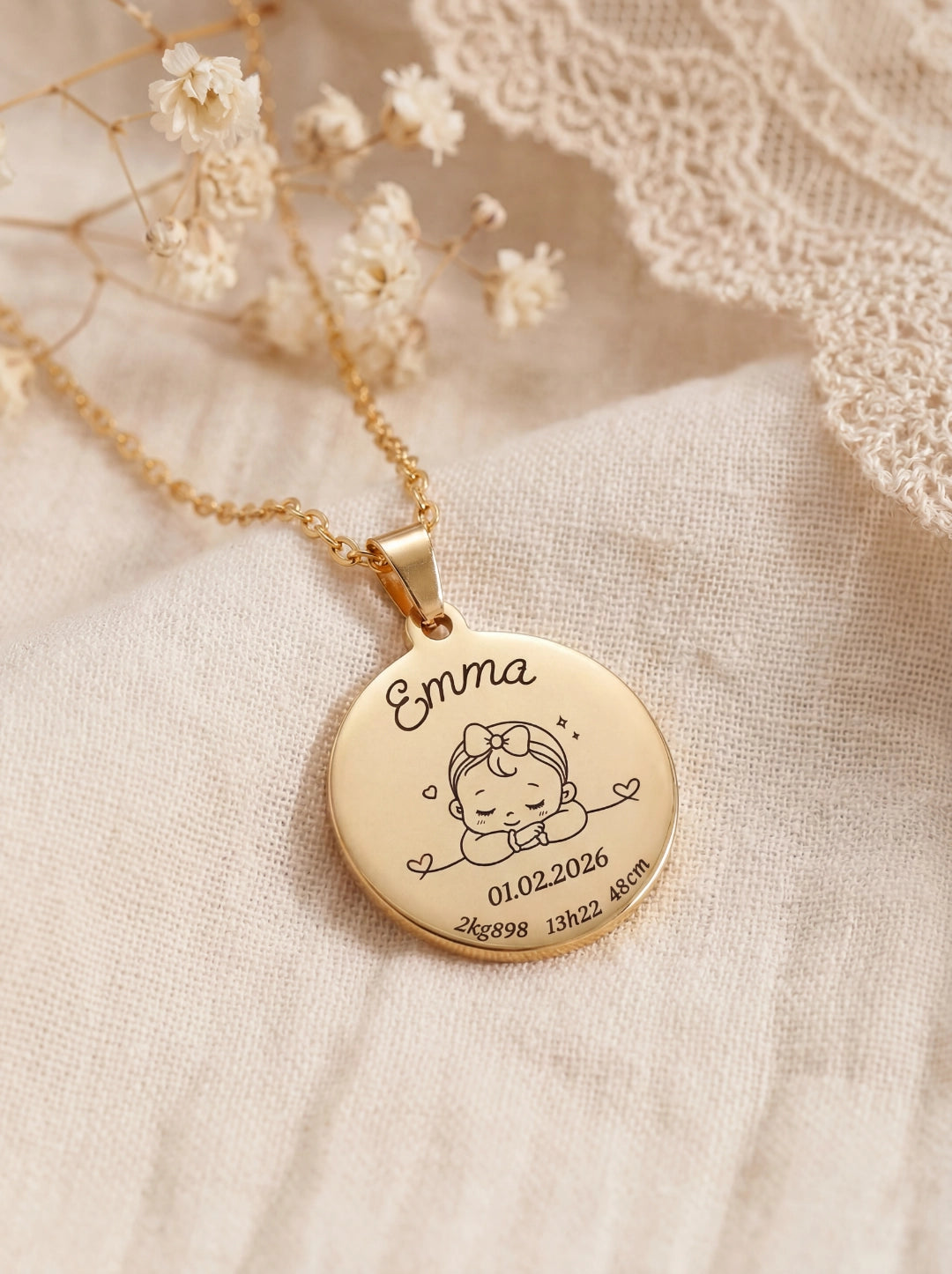 Collier Naissance | Mon Doux Trésor