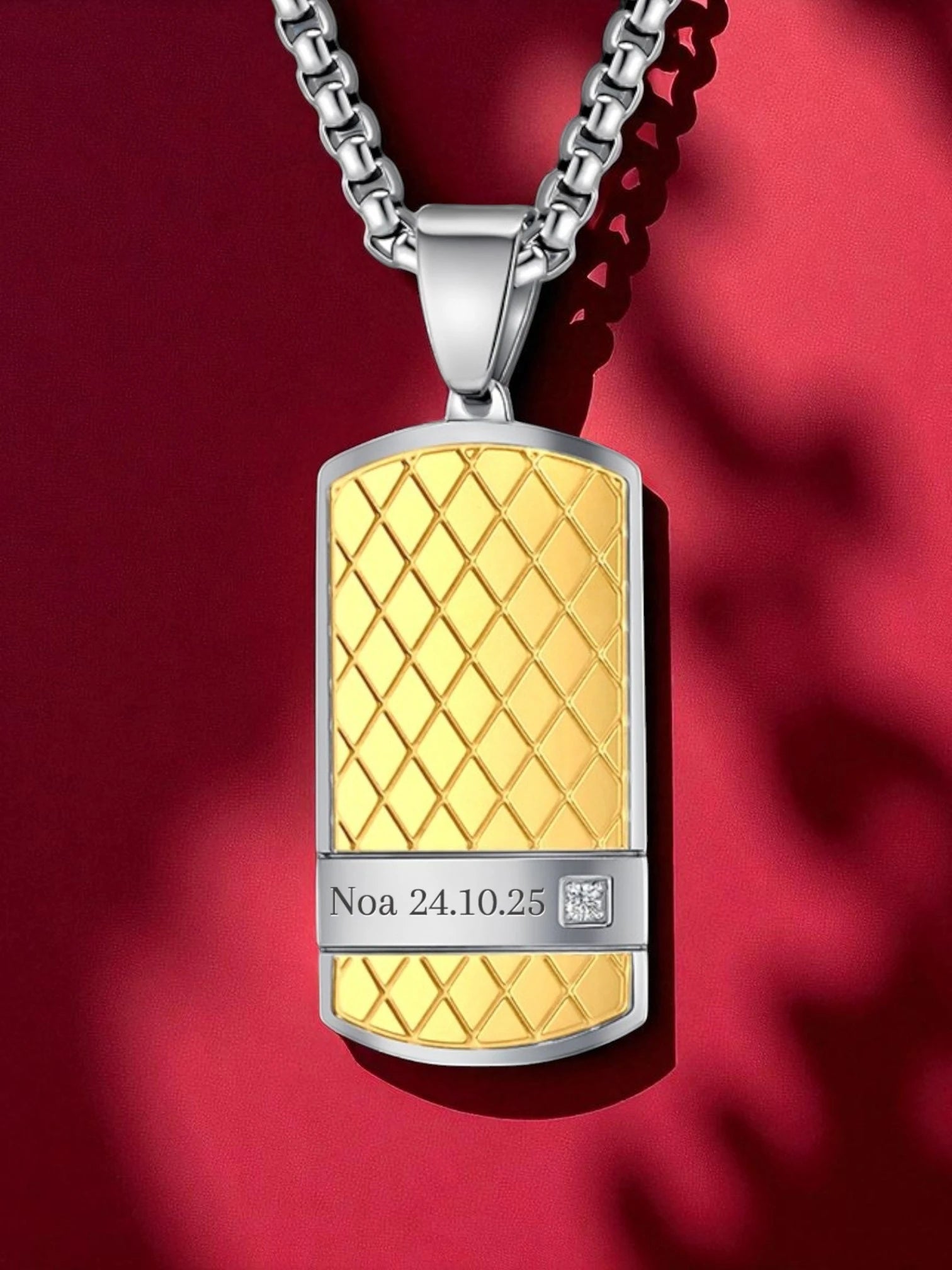 Collier Lien Fort - Doré