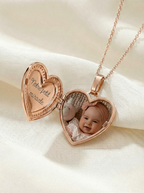 Collier Portrait Précieux - Cœur