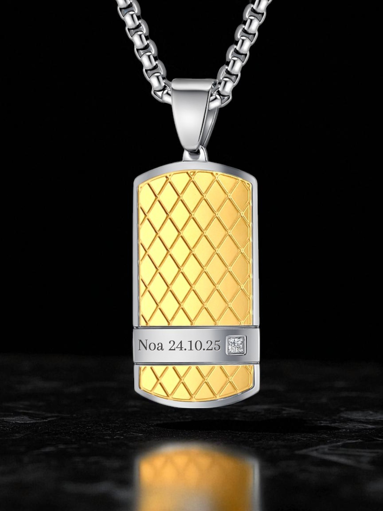 Collier Lien Fort - Doré