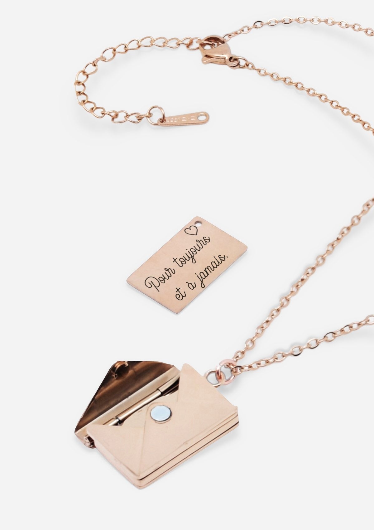 Collier Lettre d’Amour - Rose Doré