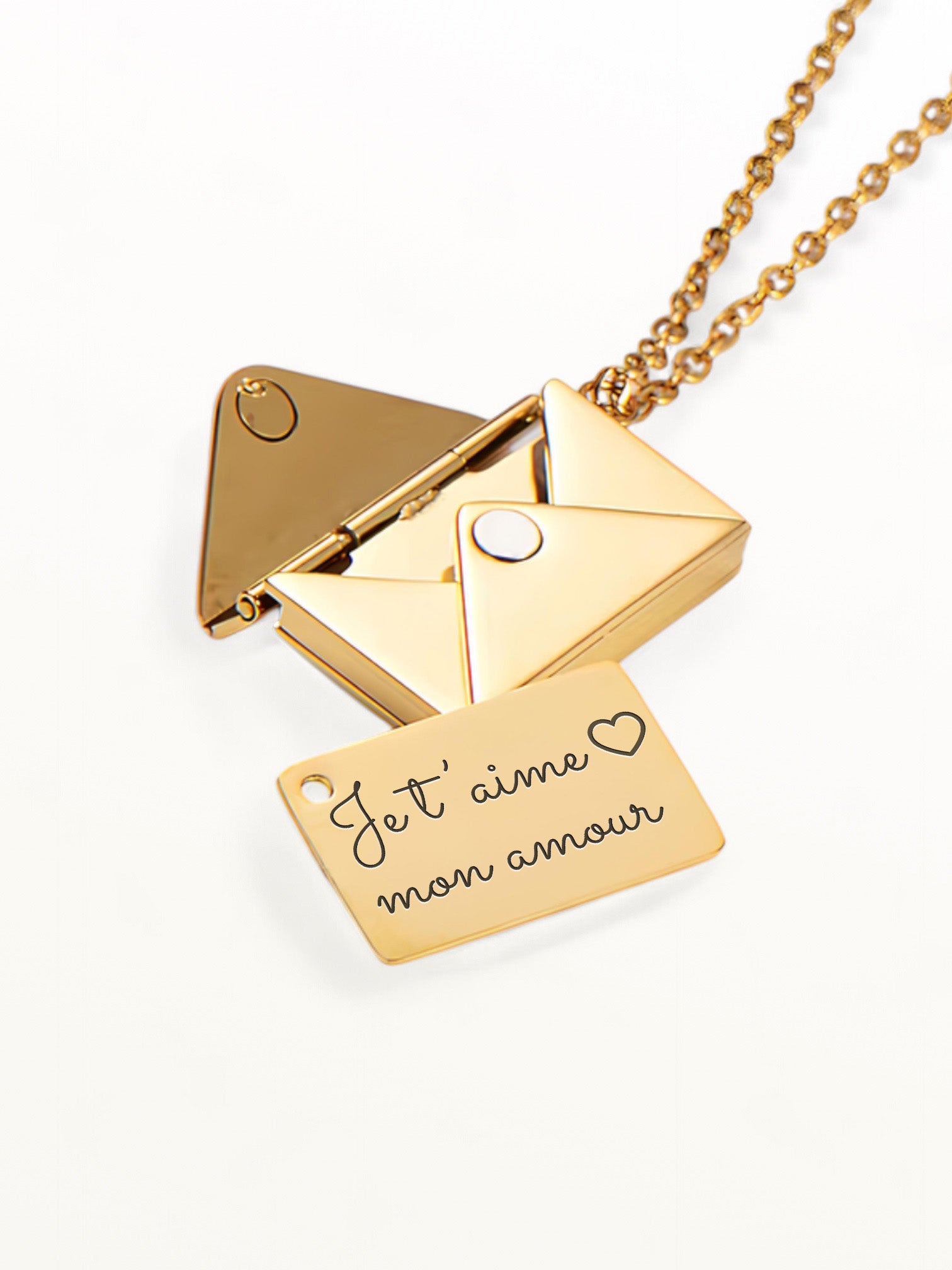 Collier Lettre d'Amour - Doré