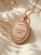 Collier Portrait Précieux
