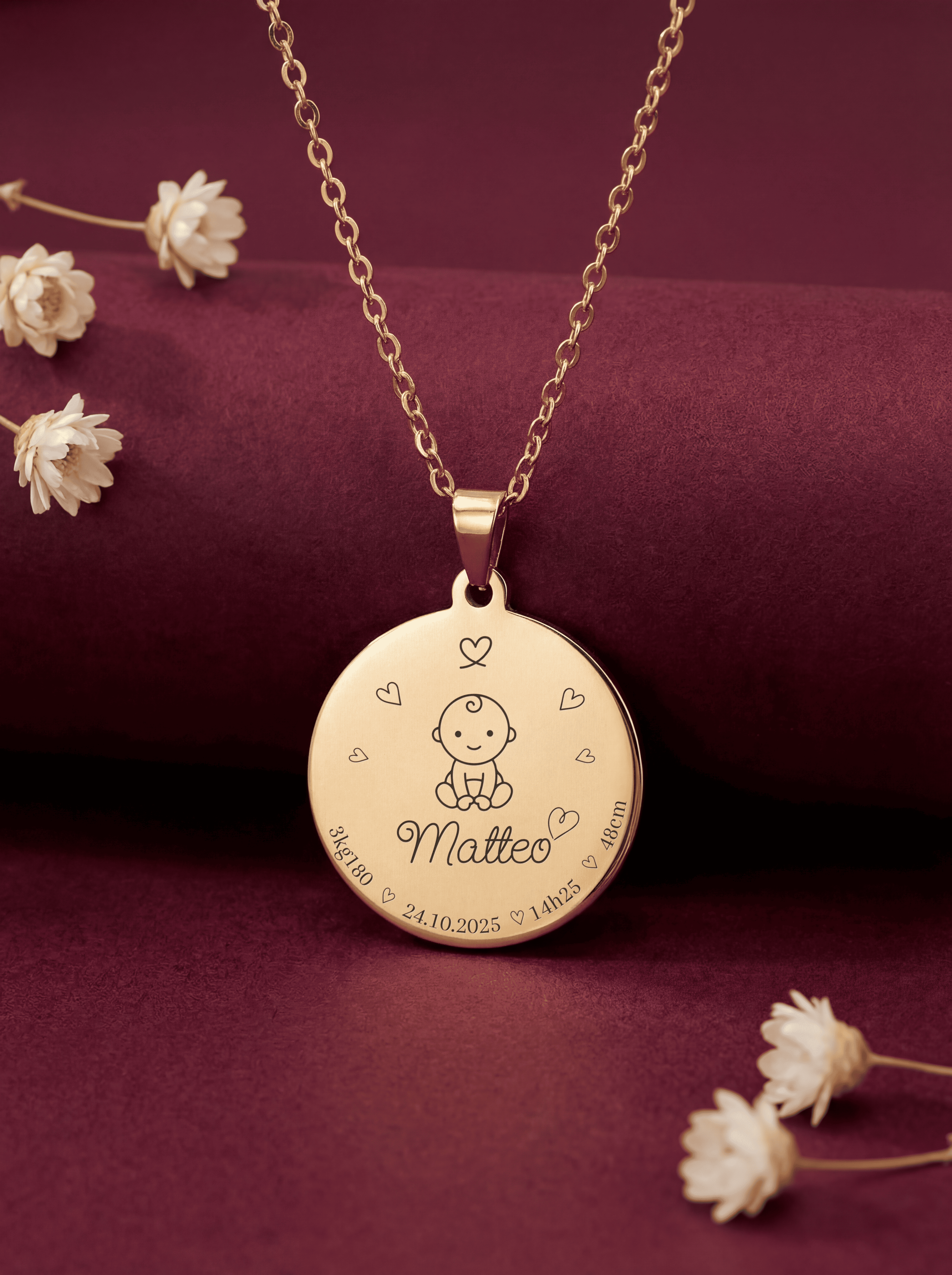 Collier Naissance - Mon Petit Cœur