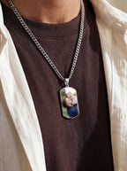 Collier Portrait Gravé