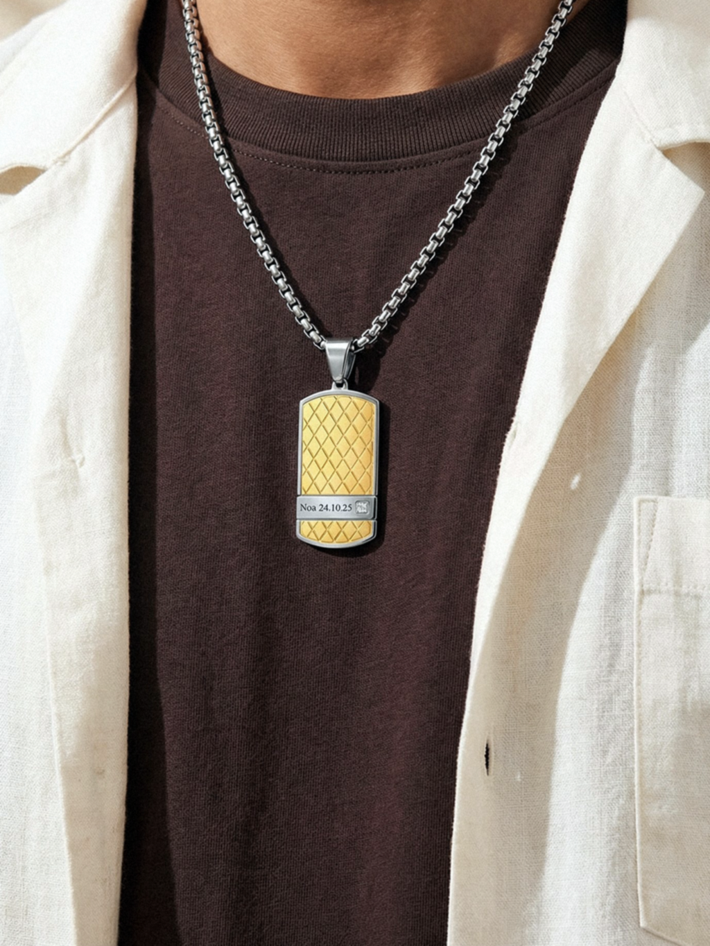 Collier Lien Fort - Doré