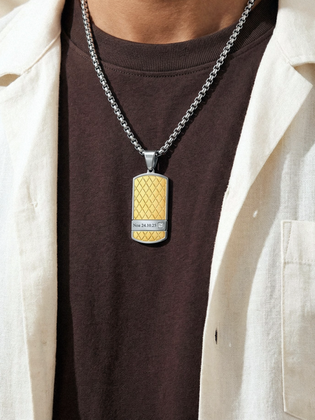 Collier Lien Fort - Doré
