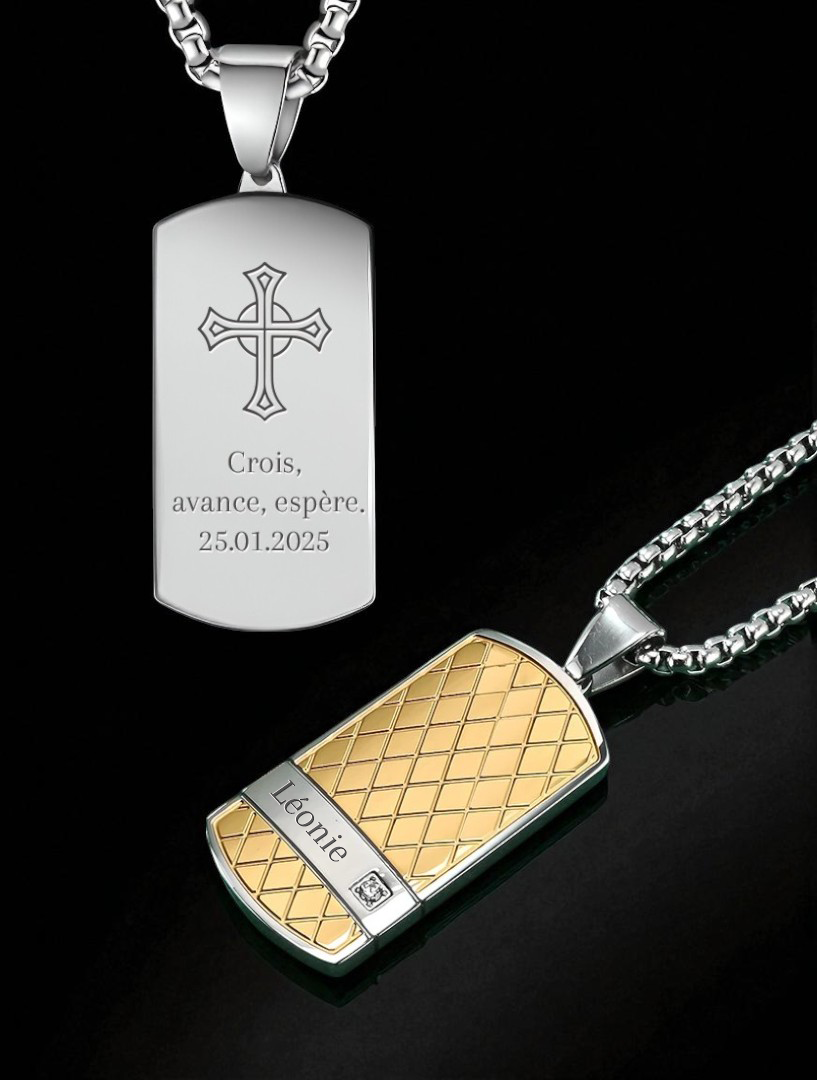 Collier Lien Fort - Doré