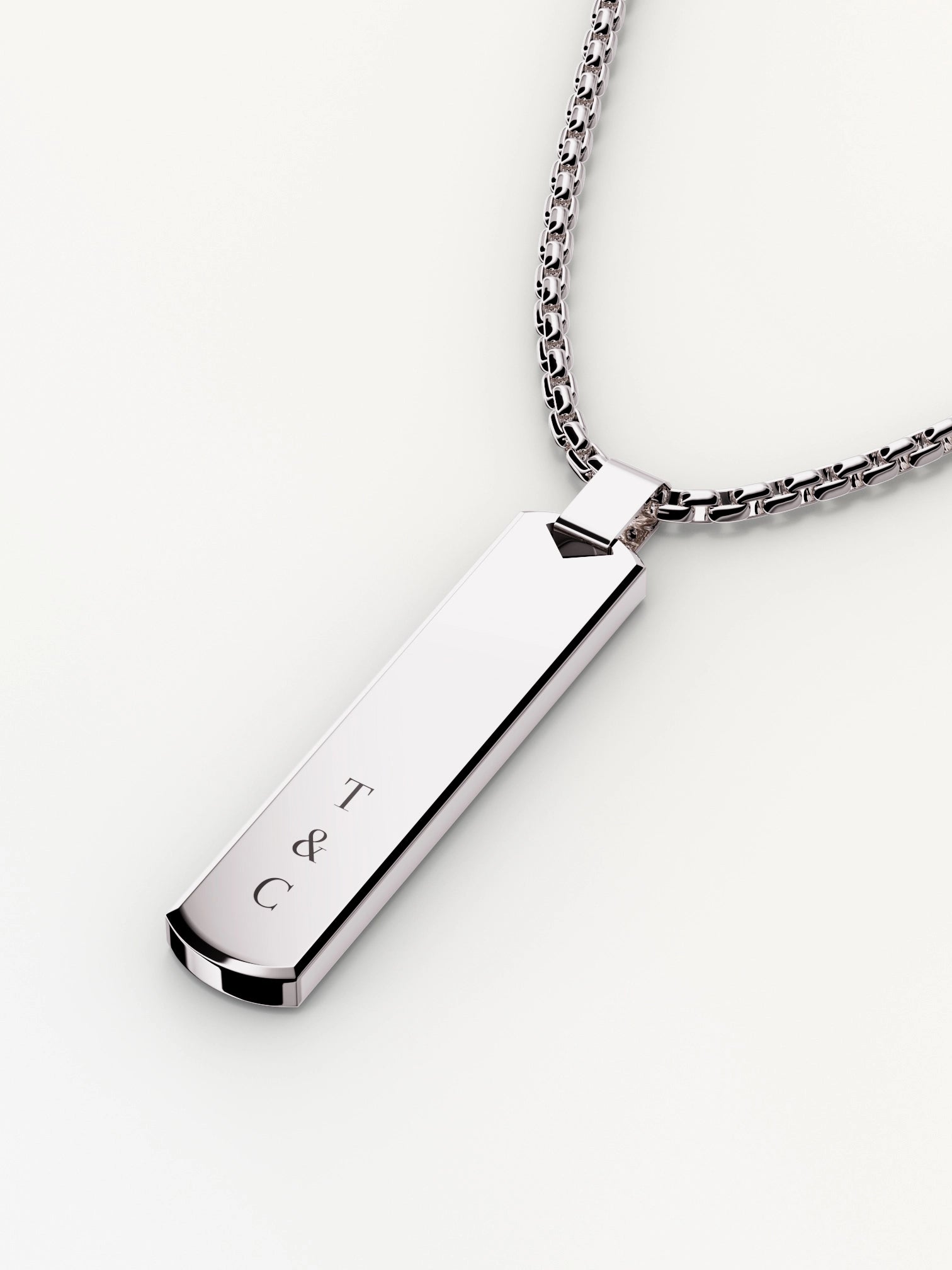 Collier Personnalisable PROSTEEL - Plaque Texte Et Pierre De Naissance - Acier Inoxydable
