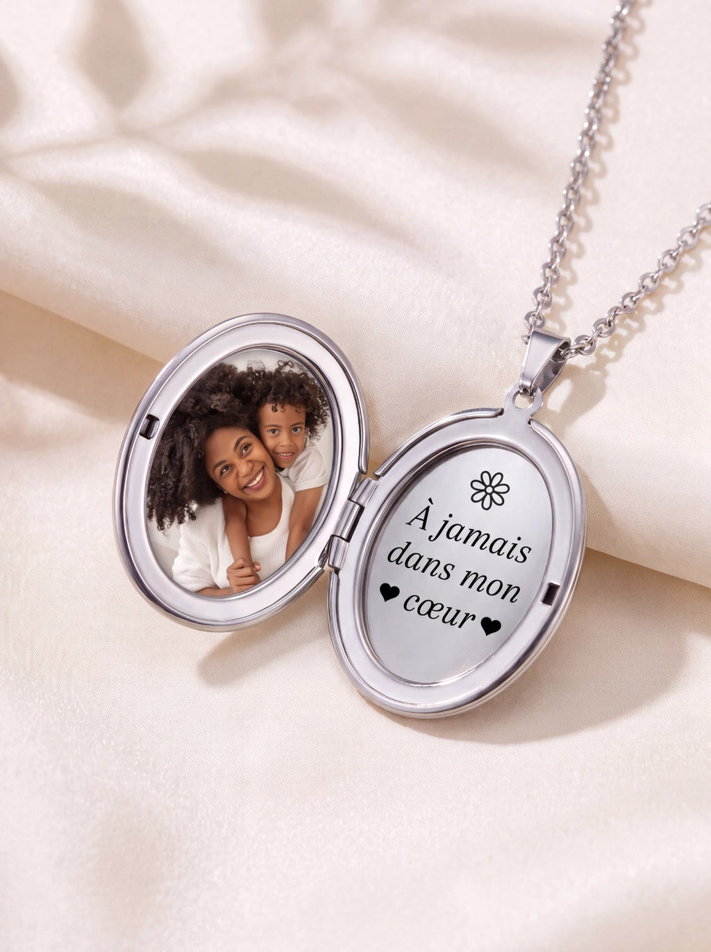 Médaillon Portrait Fleuri