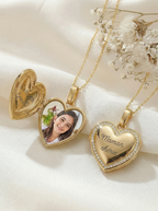 Collier Portrait Précieux - Cœur