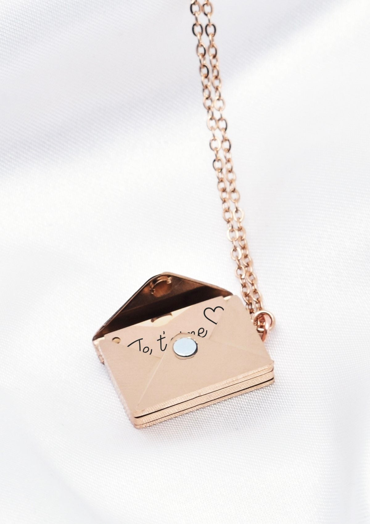 Collier Lettre d’Amour - Rose Doré
