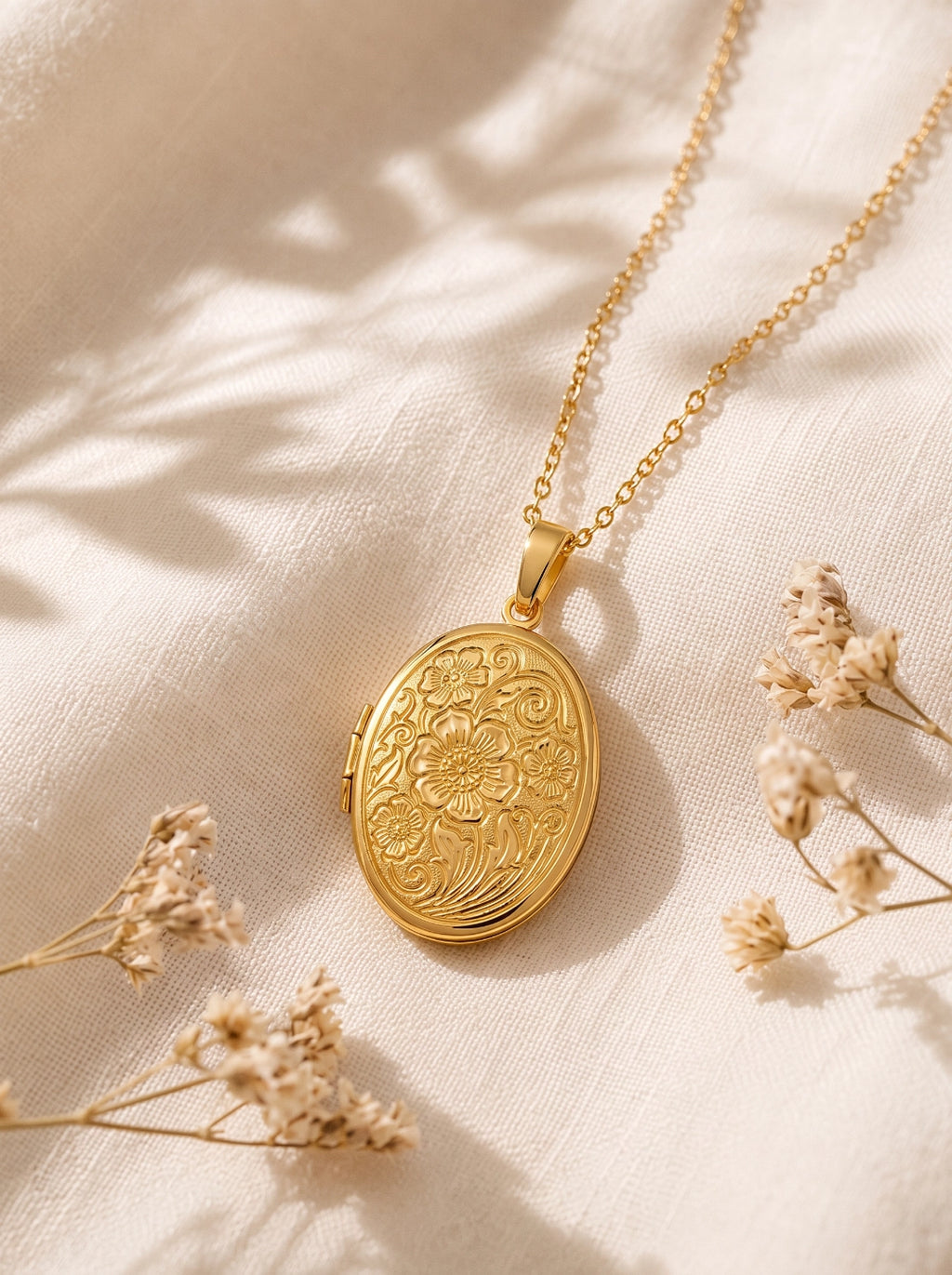 Collier Portrait  Fleuri