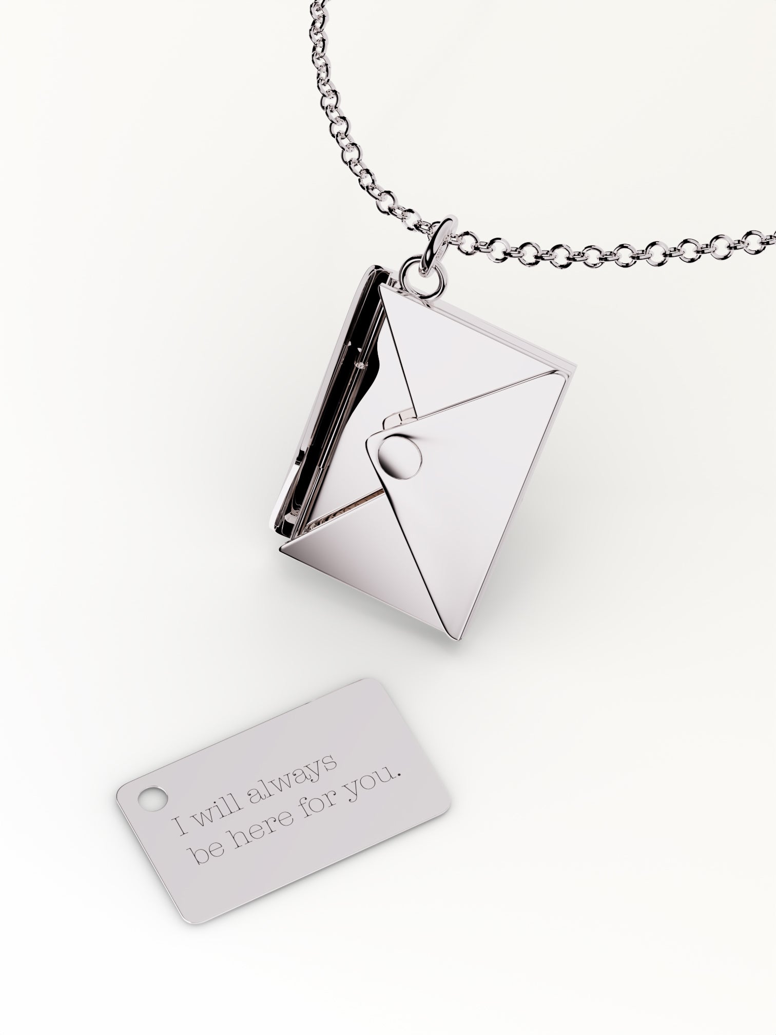 Collier Lettre d'Amour - Argent Stellaire